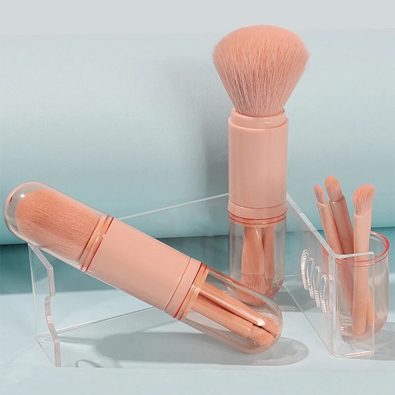 All-In-One Glam Travel Makeup Brushes