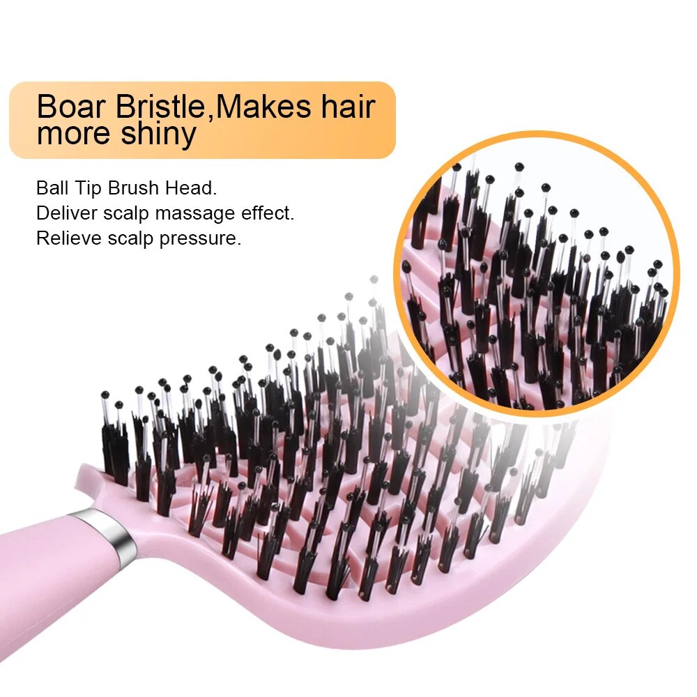 Silken Touch: Ultimate Hair Detangler & Styler