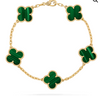 Load image into Gallery viewer, Gold Clover Bracelet